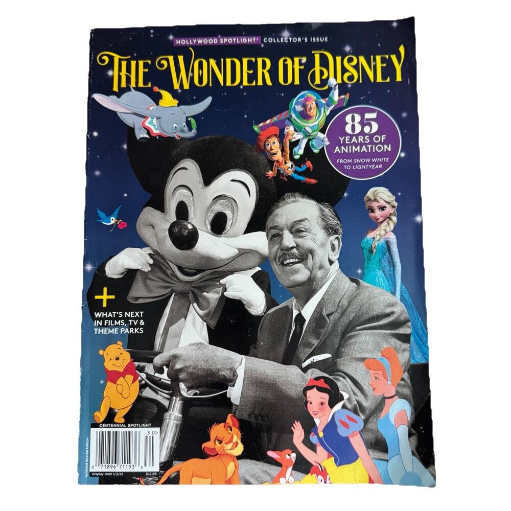The Wonder Of Disney‎ Hollywood Spotlight Magazine Collectors Edition Jan 2022